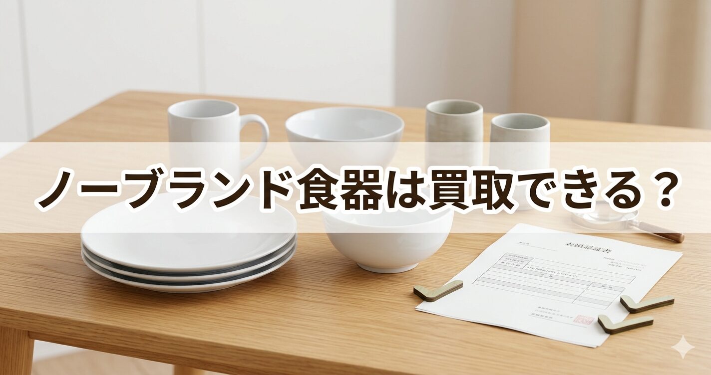ノーブランド食器は買取できる？